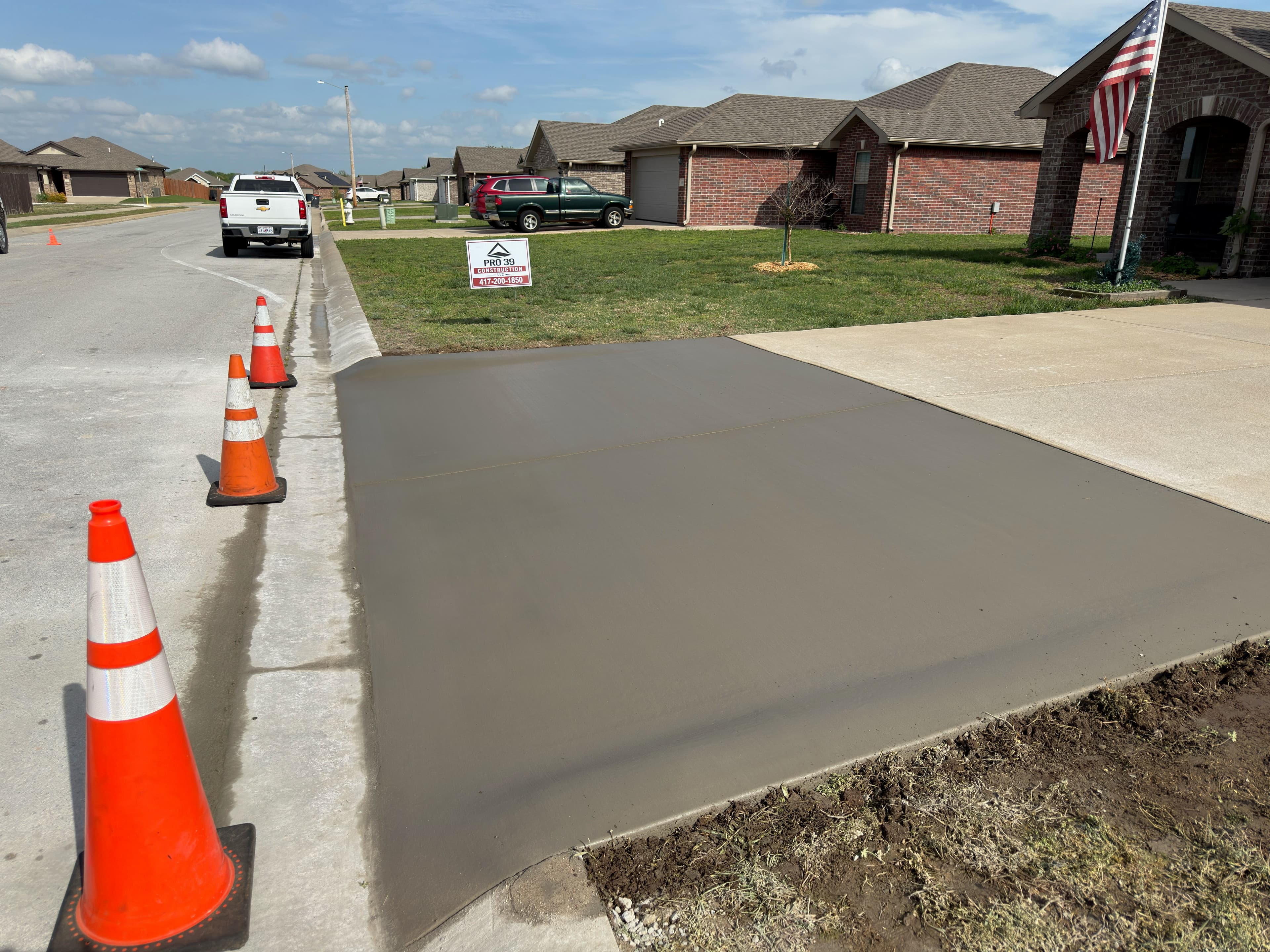 Project From Pour to Precision Cuts on a Residential Concrete Driveway image
