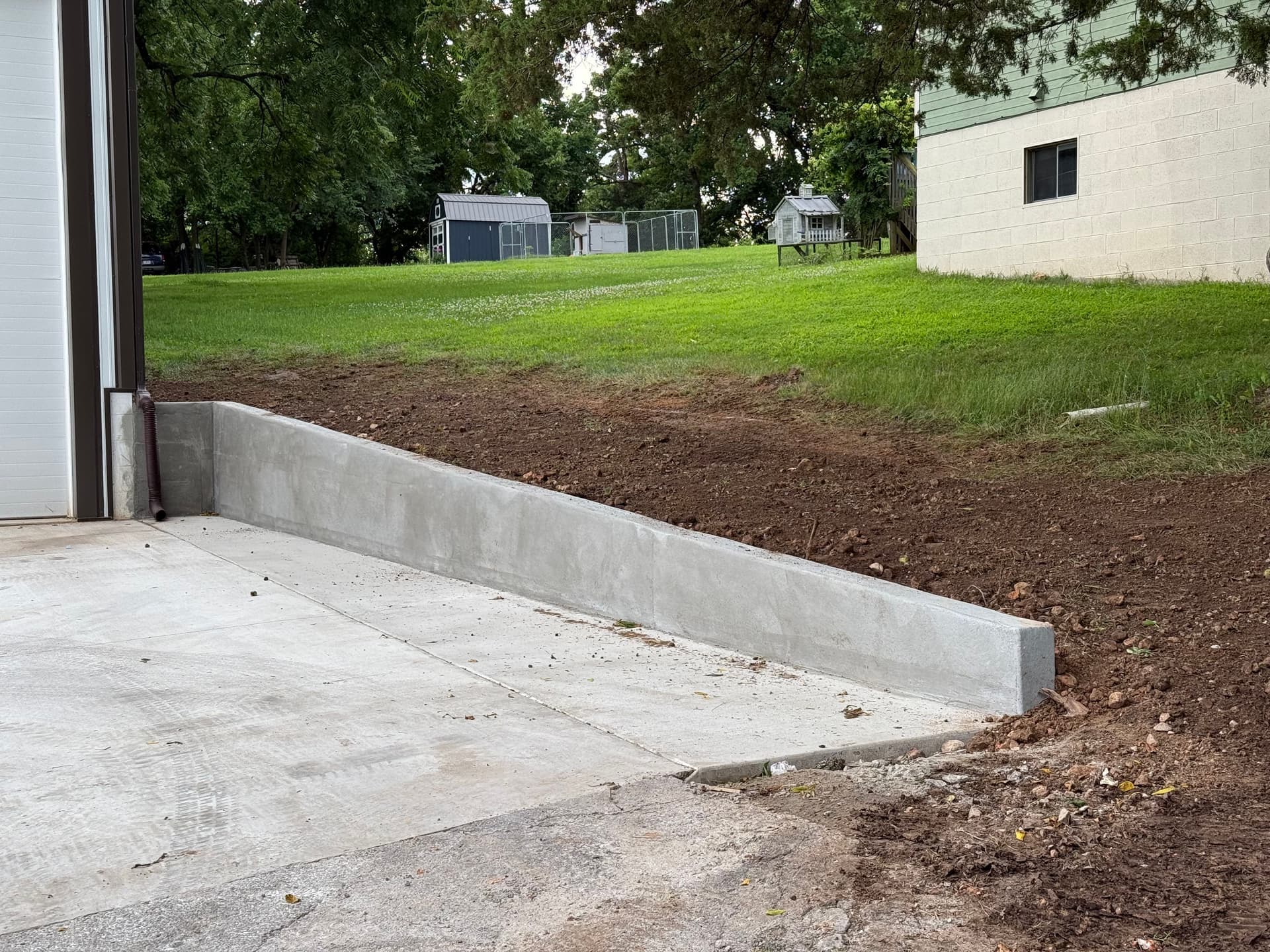 Gallery photos for Retaining Wall and Front Apron Expansion for a Garage: Image #1